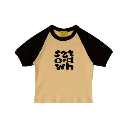 TEAM LOGO BABY TEE BROWN